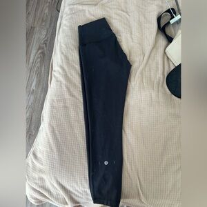 Lululemon Black Leggings 23 inch Wunder Train